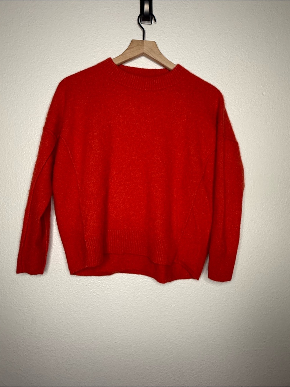 Free People 100% Cashmere Sweater XS Crimson Red NWOT